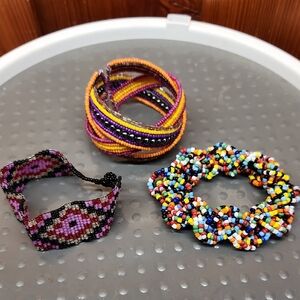 Colorful Beaded Bracelet Set